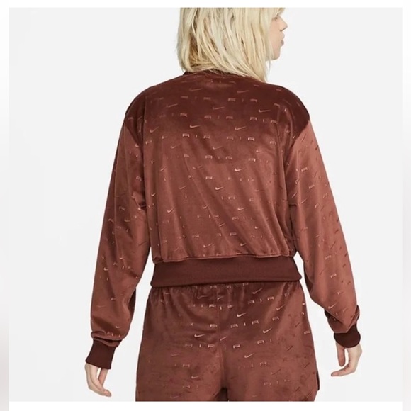 Nike Air velour zip up jacket, women’s 2X/ XXL - Picture 2 of 8